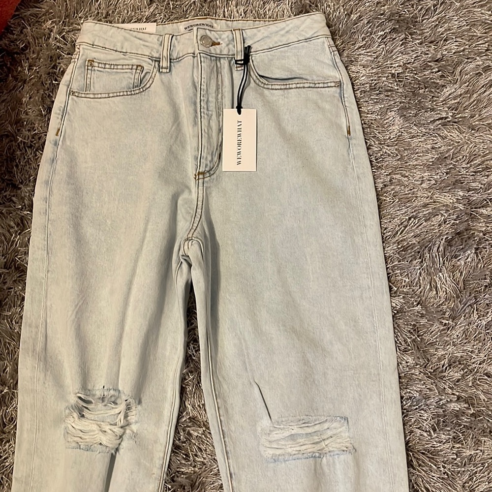 We Wore What Light Wash Jeans